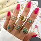 Finger Ring, 18K Gold Plated Steel