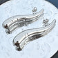 Earrings, 18K Gold Plated Steel