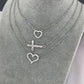 Hearts Necklace, 18K Gold Plated Steel