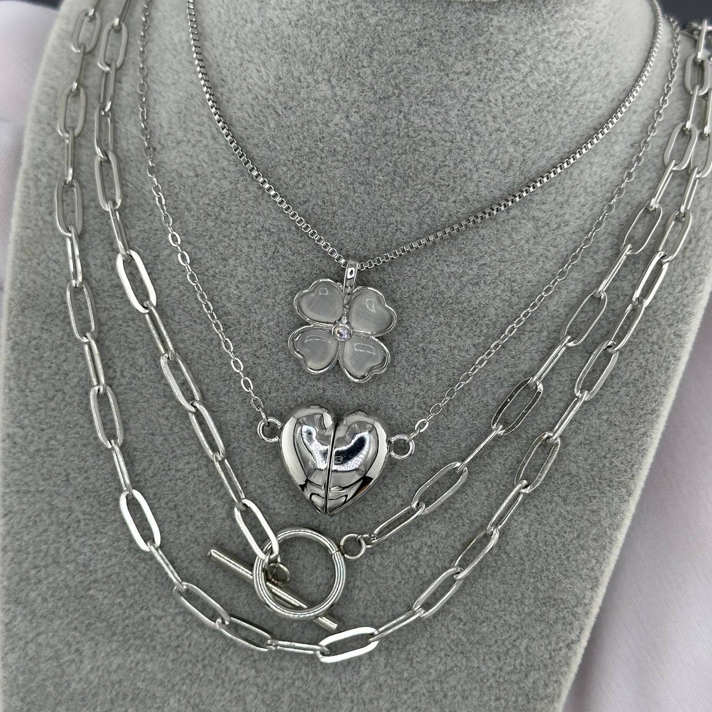 Necklace, 18K Gold Plated Steel