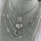 Necklace, 18K Gold Plated Steel