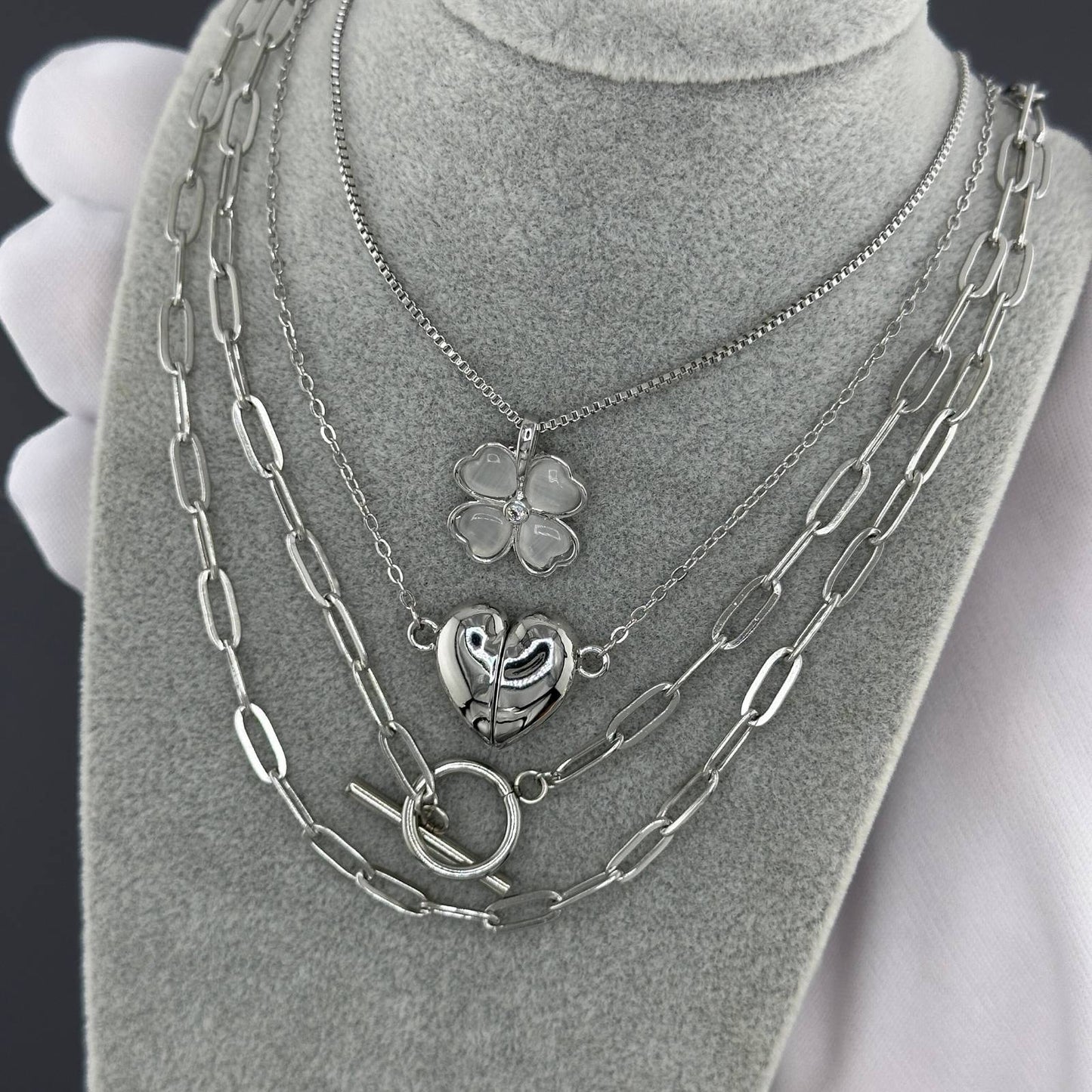 Necklace, 18K Gold Plated Steel