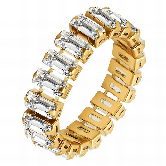 Finger Ring, 18K Gold Plated Steel