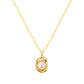 Necklace, 18K Gold Plated Steel