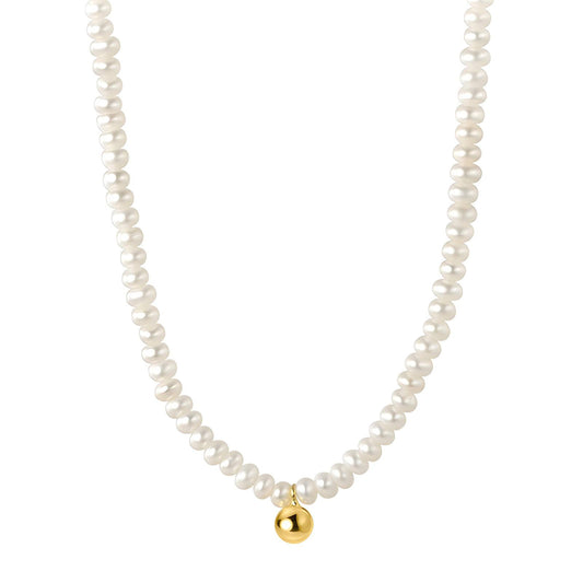 Necklace, 18K Gold Plated Steel