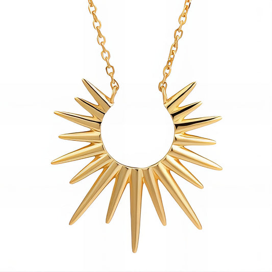 Necklace, 18K Gold Plated Steel