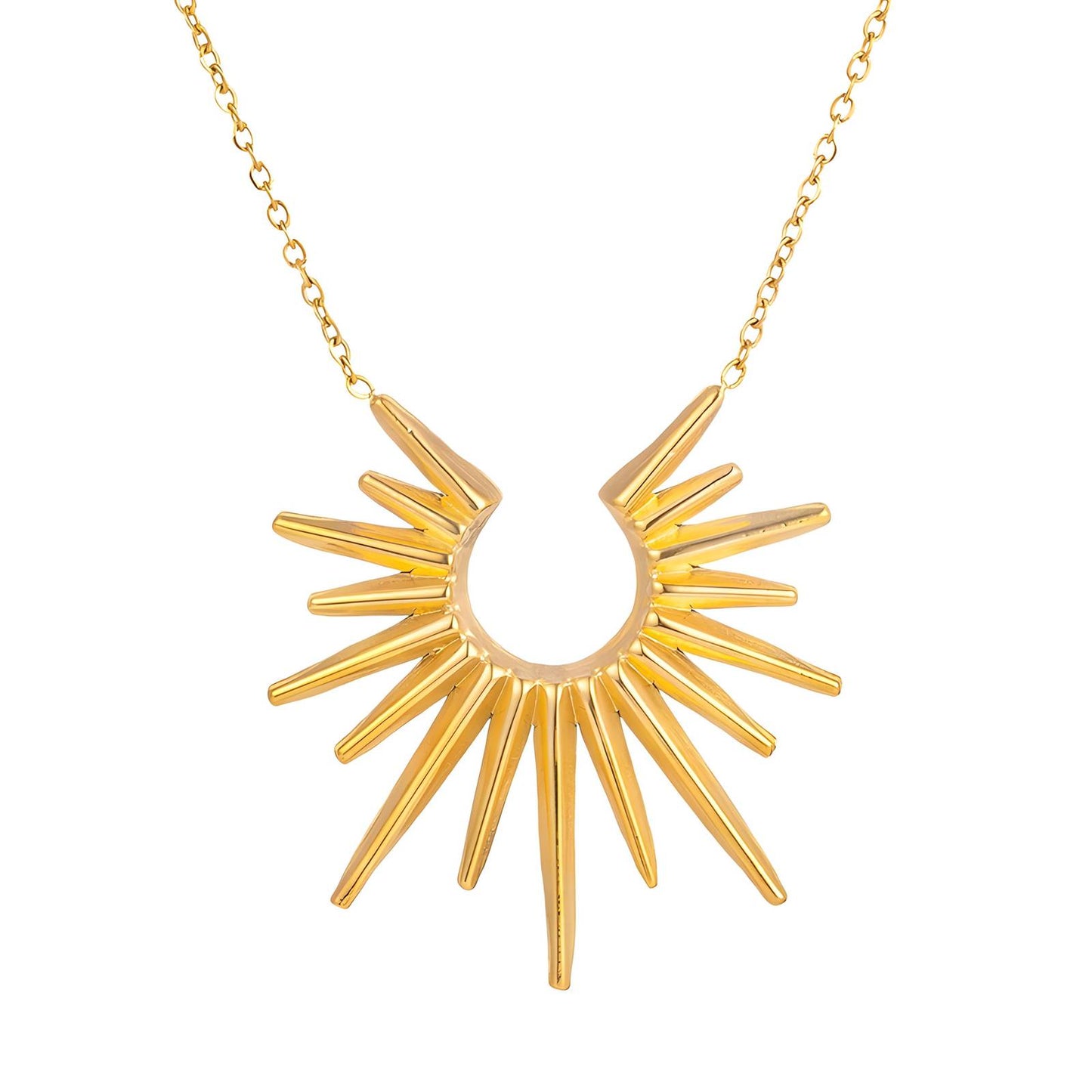 Necklace, 18K Gold Plated Steel