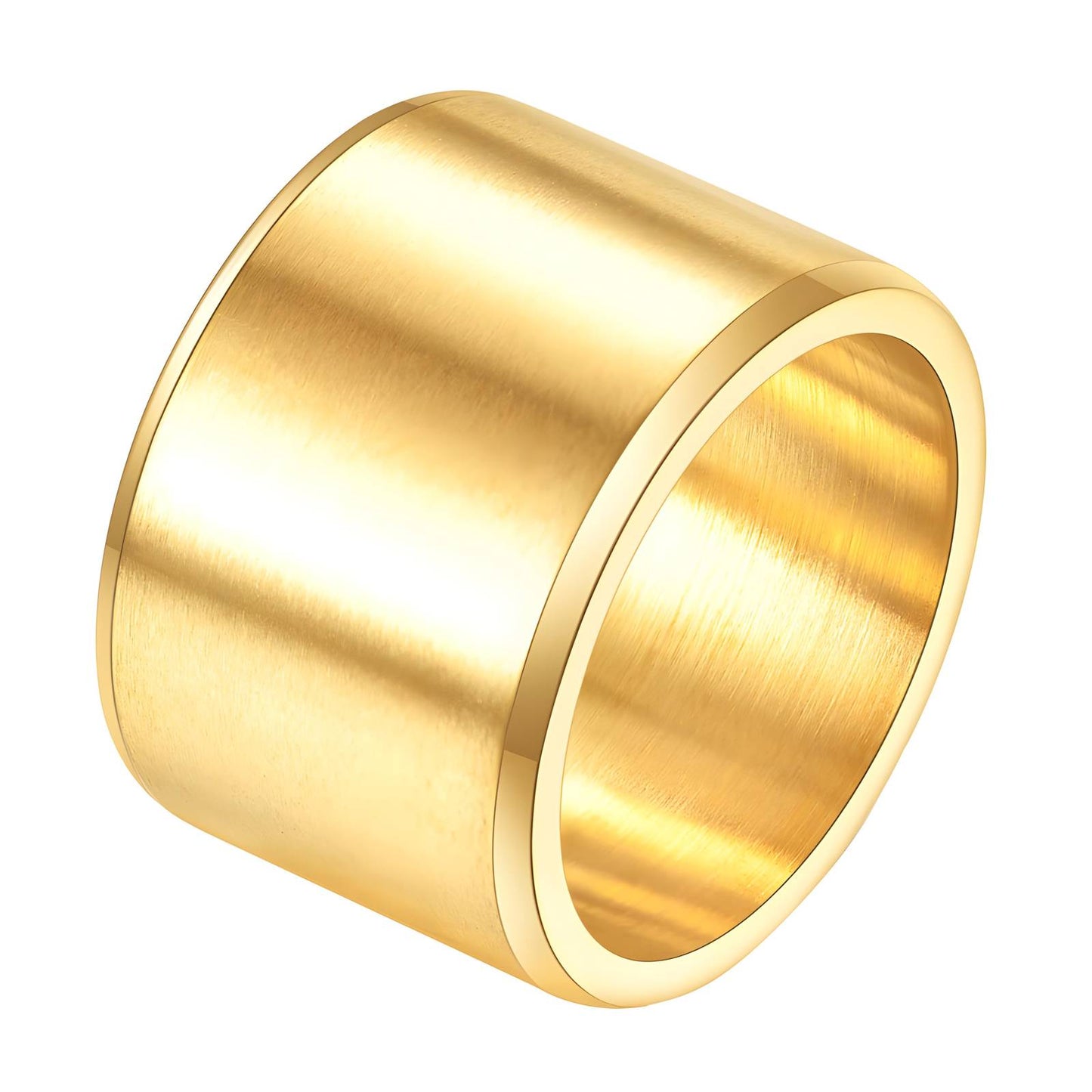 Finger Ring, 18K Gold Plated Steel