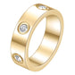 Finger Ring, 18K Gold Plated Steel