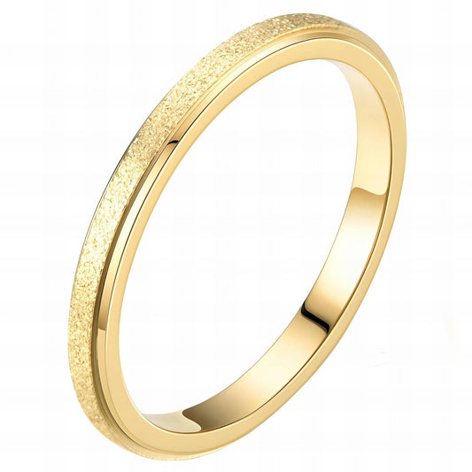 Finger Ring, 18K Gold Plated Steel