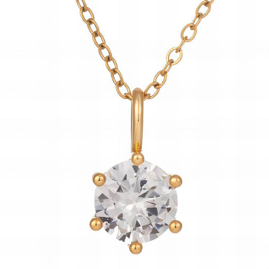 Necklace, 18K Gold Plated Steel