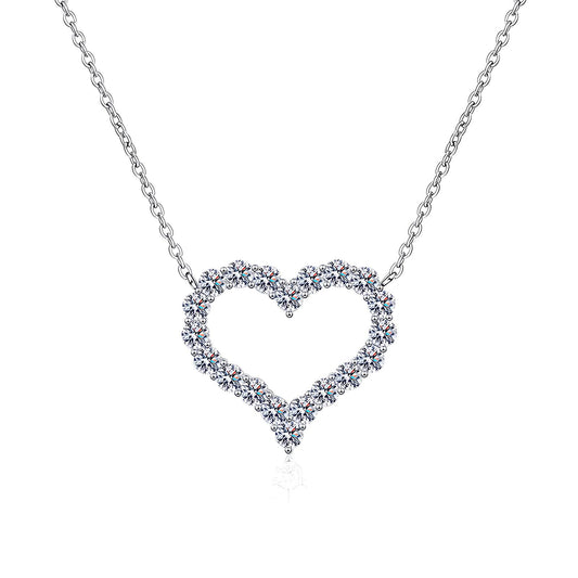 Heart Necklace, 18K Gold Plated Steel