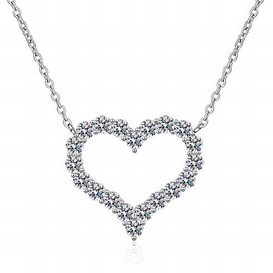 Heart Necklace, 18K Gold Plated Steel