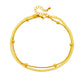 Anklet, 18K Gold Plated Steel