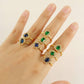 Finger Ring, 18K Gold Plated Steel