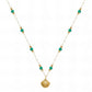 Necklace, 18K Gold Plated Steel