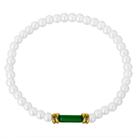 Bracelet, 18K Gold Plated Steel