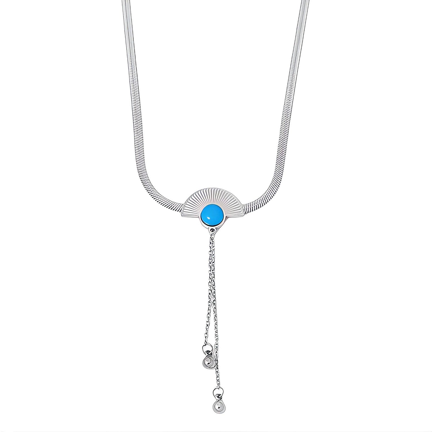 Blow Necklace, 18K Gold Plated Steel